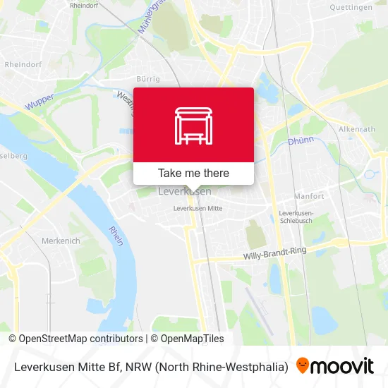Leverkusen Mitte Bf map