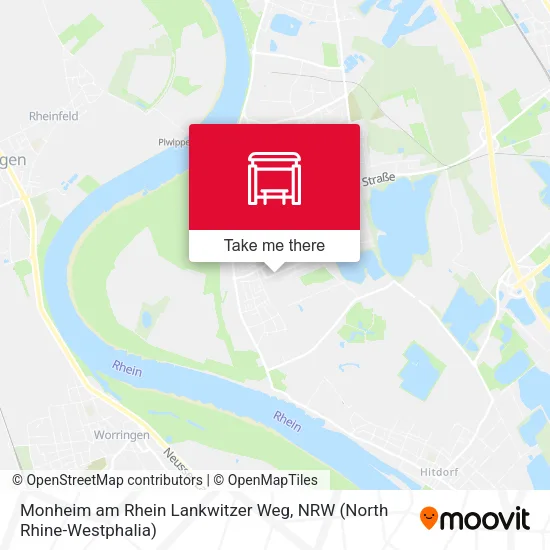 Карта Monheim am Rhein Lankwitzer Weg