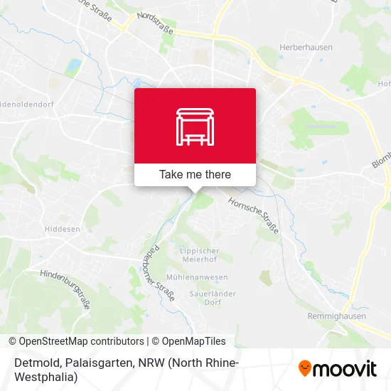 Detmold, Palaisgarten map