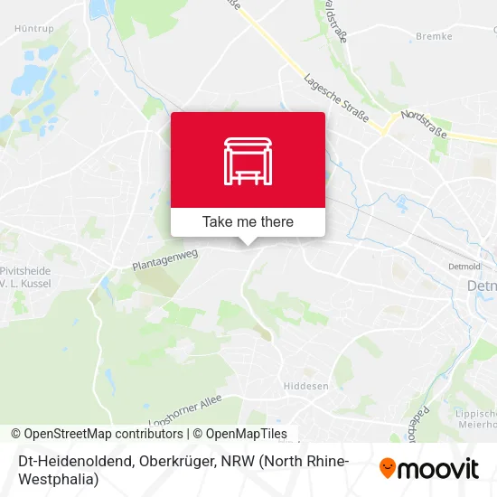 Карта Dt-Heidenoldend, Oberkrüger