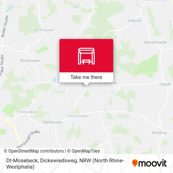 Карта Dt-Mosebeck, Dickewiedsweg