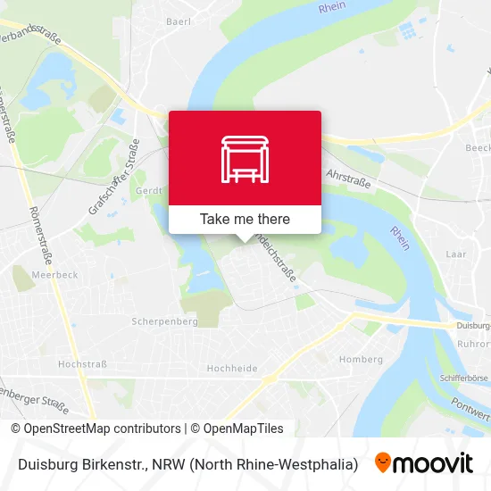 Duisburg Birkenstr. map