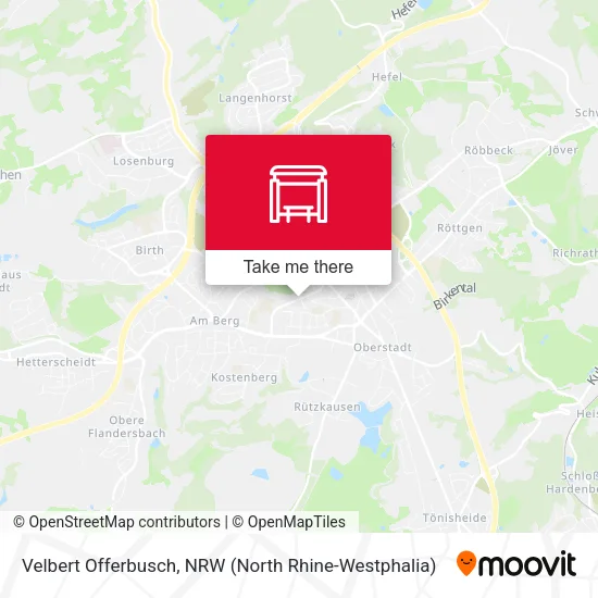 Карта Velbert Offerbusch