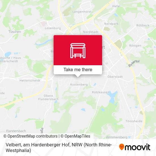 Карта Velbert, am Hardenberger Hof
