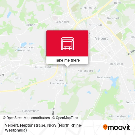 Карта Velbert, Neptunstraße
