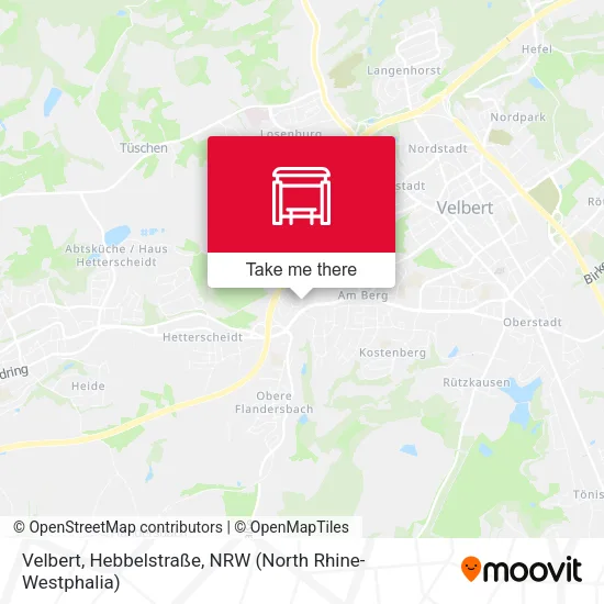 Карта Velbert, Hebbelstraße
