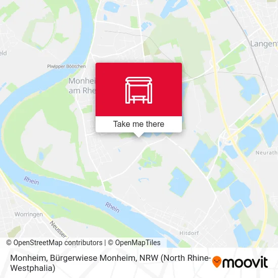 Карта Monheim, Bürgerwiese Monheim