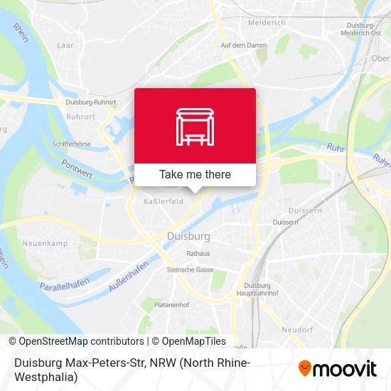 Duisburg Max-Peters-Str map