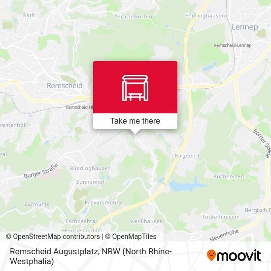 Карта Remscheid Augustplatz