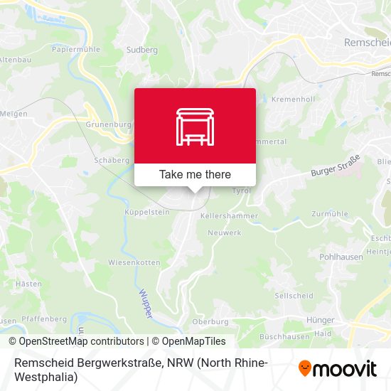 Карта Remscheid Bergwerkstraße