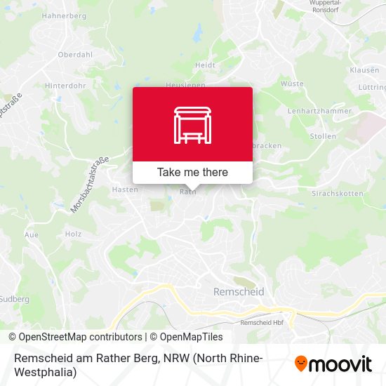 Карта Remscheid am Rather Berg