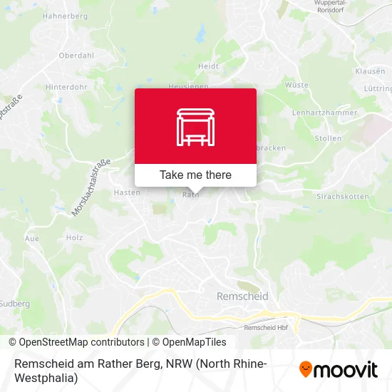 Карта Remscheid am Rather Berg