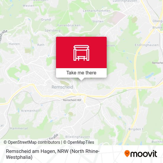 Карта Remscheid am Hagen
