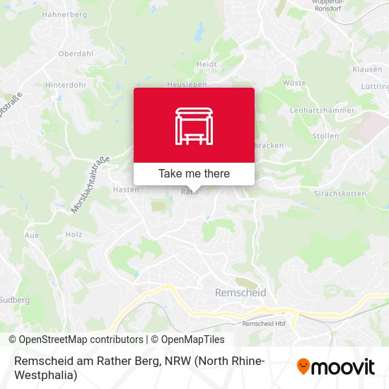 Карта Remscheid am Rather Berg