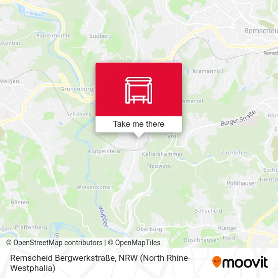 Карта Remscheid Bergwerkstraße