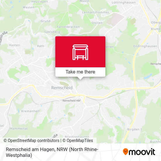 Карта Remscheid am Hagen