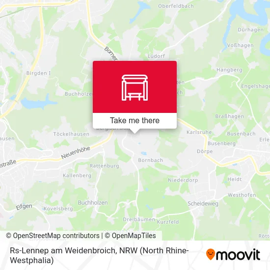 Карта Rs-Lennep am Weidenbroich