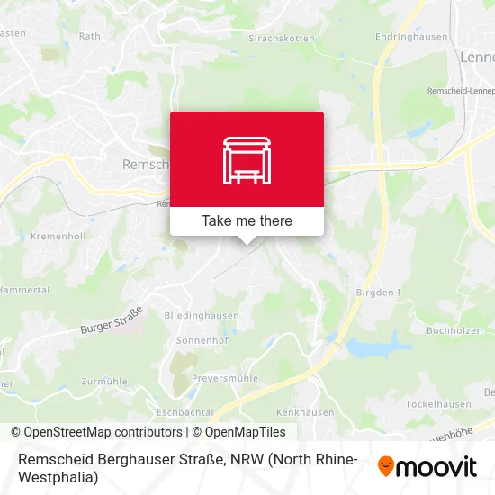 Карта Remscheid Berghauser Straße