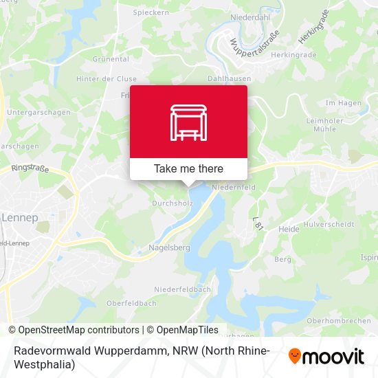 Карта Radevormwald Wupperdamm