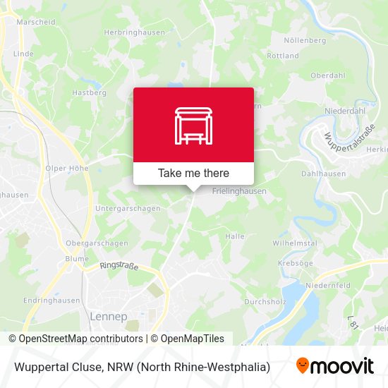 Карта Wuppertal Cluse