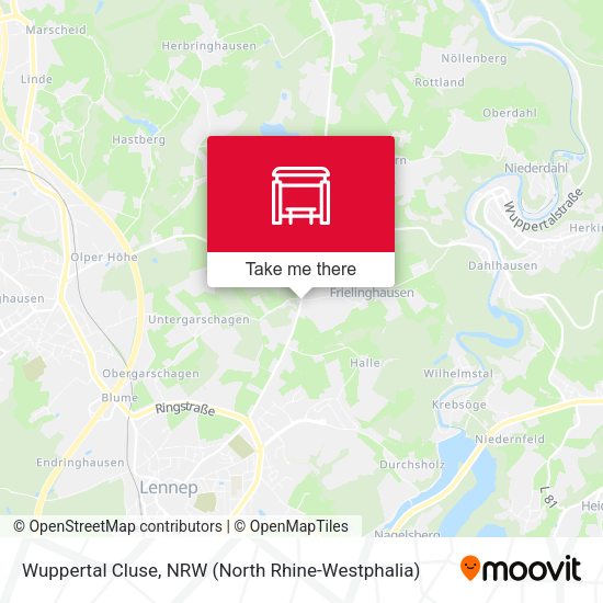 Карта Wuppertal Cluse