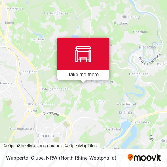 Карта Wuppertal Cluse