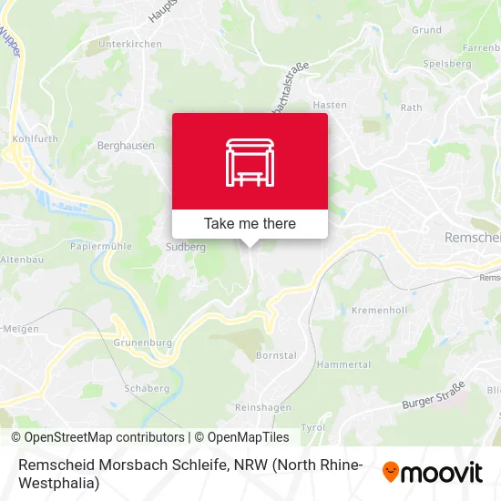 Remscheid Morsbach Schleife map