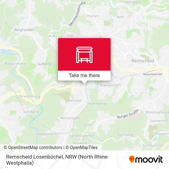 Remscheid Losenbüchel map