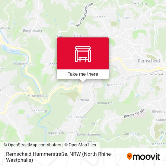 Карта Remscheid Hammerstraße