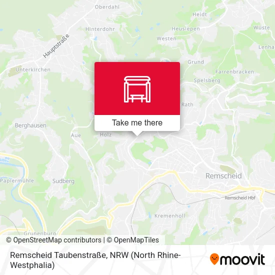 Карта Remscheid Taubenstraße
