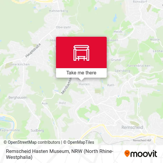 Remscheid Hasten Museum map