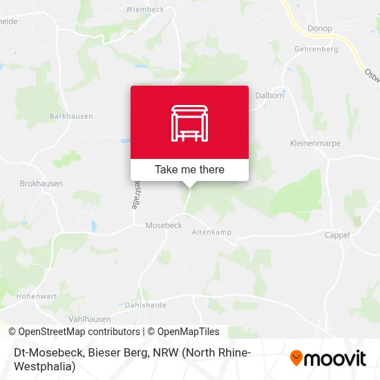 Dt-Mosebeck, Bieser Berg map