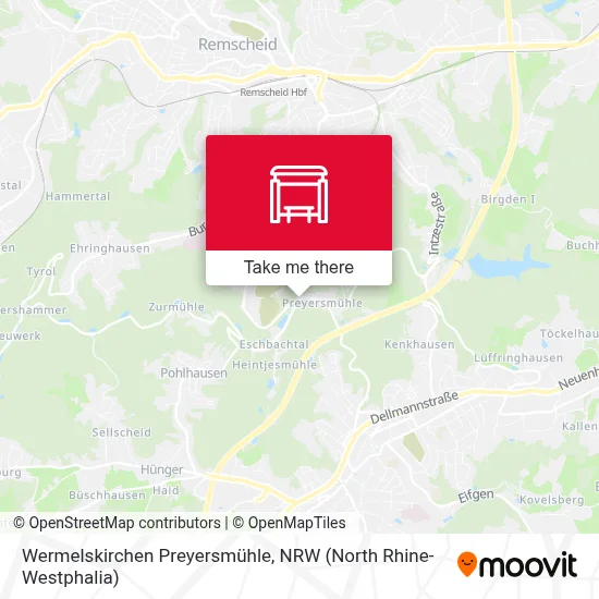 Wermelskirchen Preyersmühle map