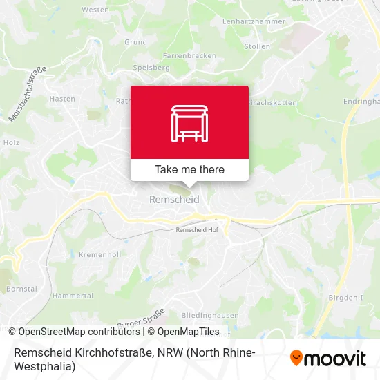 Remscheid Kirchhofstraße map