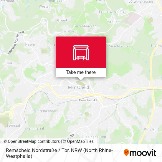 Карта Remscheid Nordstraße / Tbr