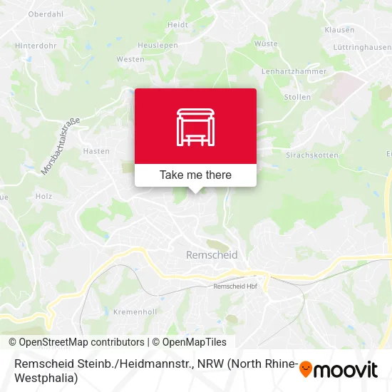 Карта Remscheid Steinb./Heidmannstr.