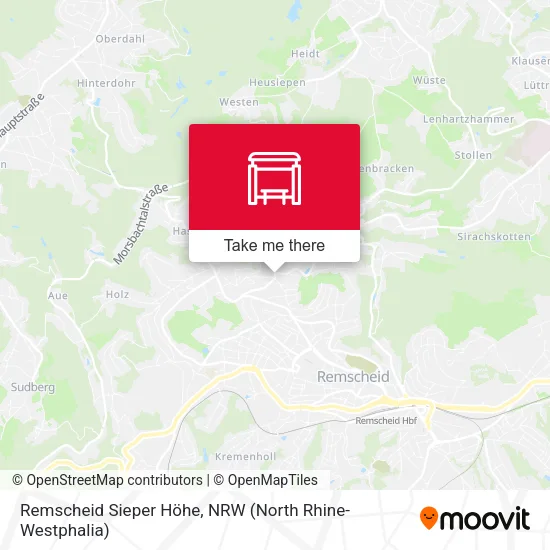 Карта Remscheid Sieper Höhe