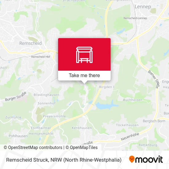 Remscheid Struck map