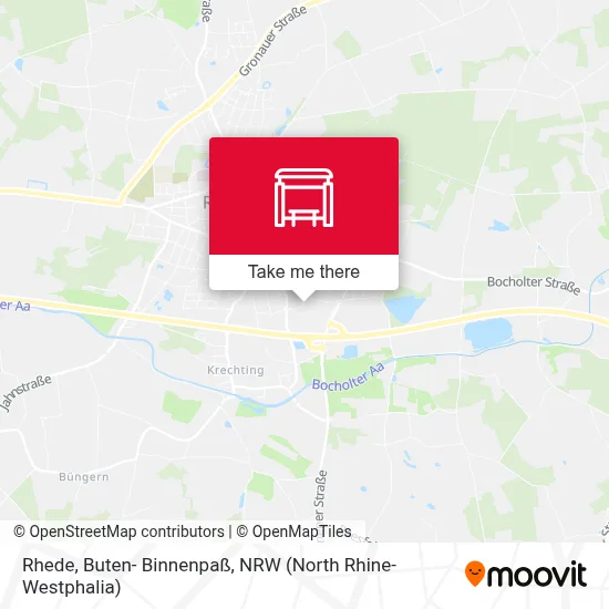 Rhede, Buten- Binnenpaß map