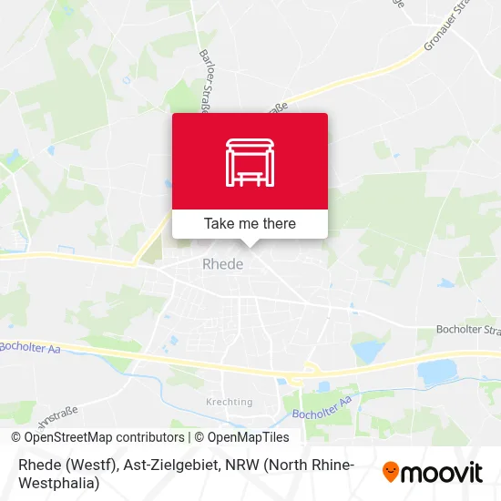 Rhede (Westf), Ast-Zielgebiet map