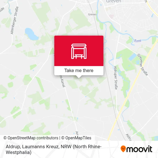 Aldrup, Laumanns Kreuz map