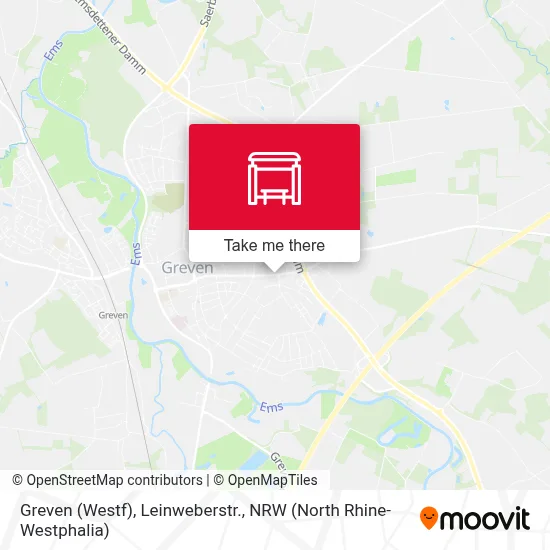 Greven (Westf), Leinweberstr. map