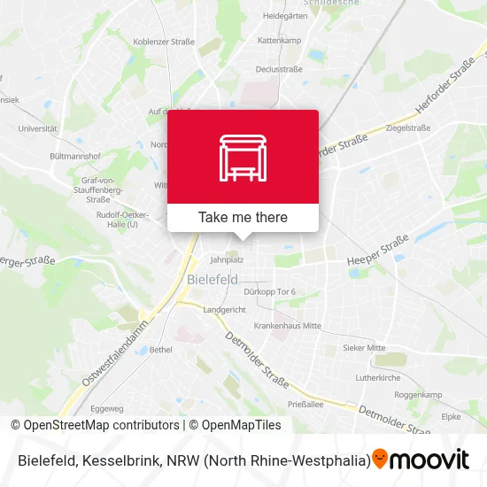 Bielefeld, Kesselbrink map