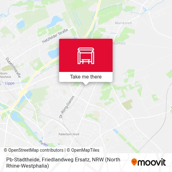 Pb-Stadtheide, Friedlandweg Ersatz map