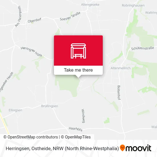 Herringsen, Ostheide map