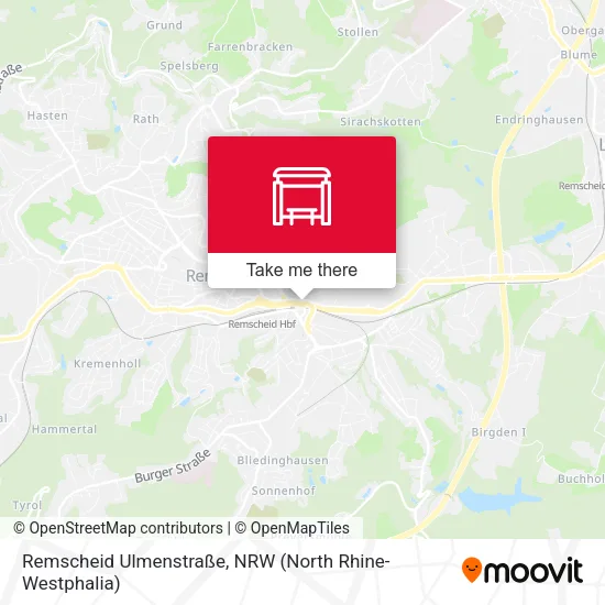 Карта Remscheid Ulmenstraße