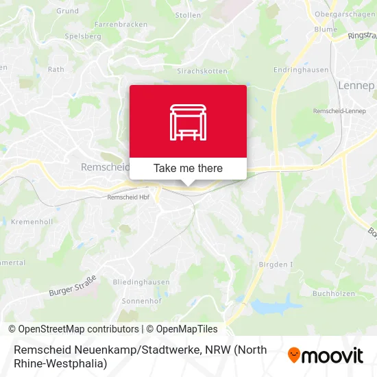 Remscheid Neuenkamp/Stadtwerke map