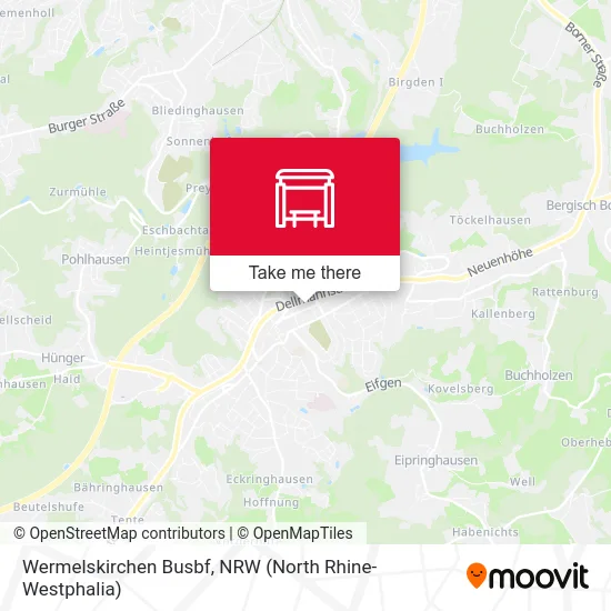 Wermelskirchen Busbf map