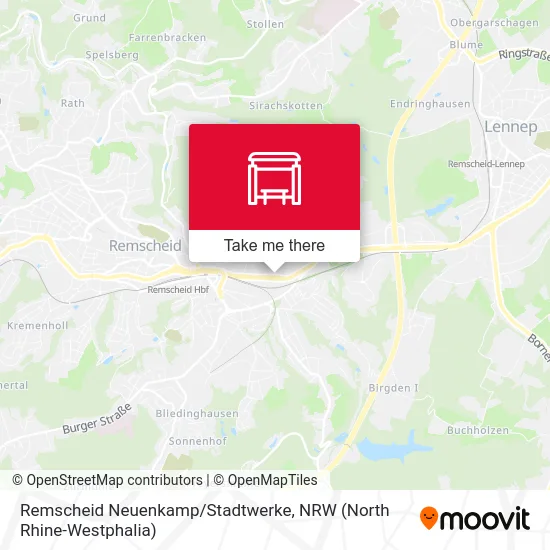 Remscheid Neuenkamp/Stadtwerke map