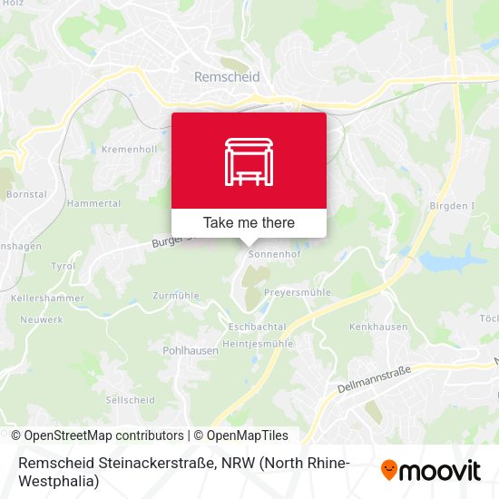 Карта Remscheid Steinackerstraße
